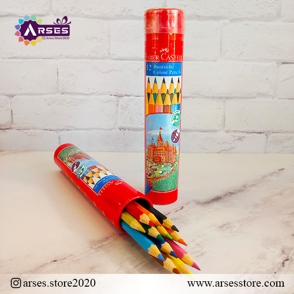 مدادرنگی 12 رنگ استوانه ای فابرکاستل