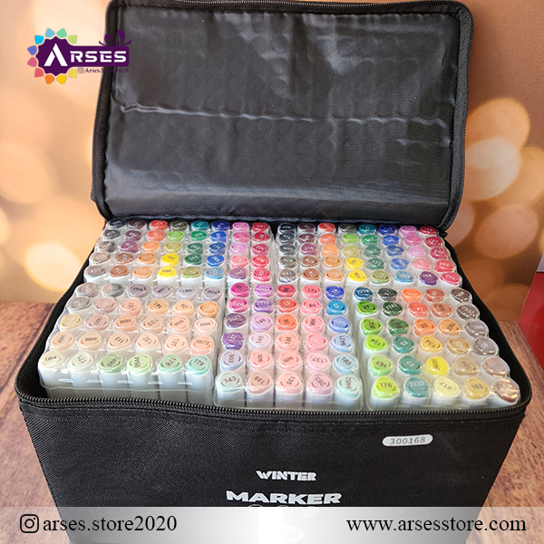 ماژیک رنگ آمیزی 168 رنگ کیفی وینتر