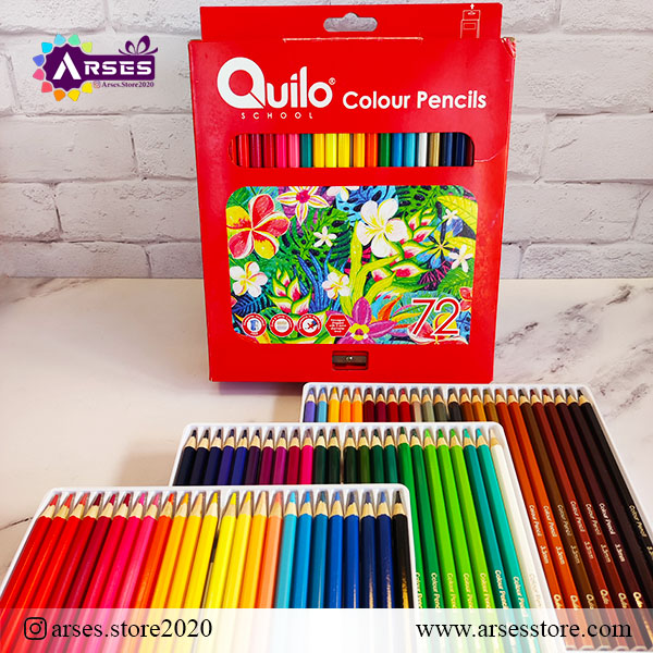 مدادرنگی 72 رنگ جعبه مقوایی کوییلو