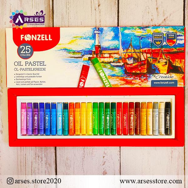 پاستل 25 رنگ روغنی فونزل