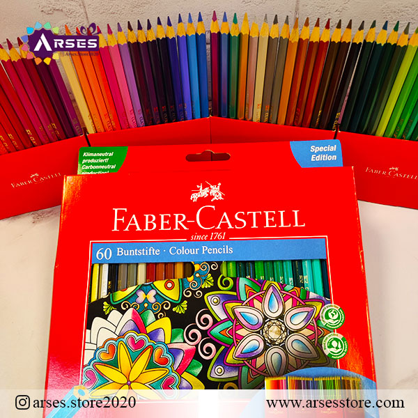 مدادرنگی 60 رنگ جعبه مقوایی فابرکاستل