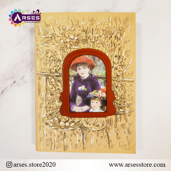 دفترچه اسکچ گرافت طرح دختر سایز شش