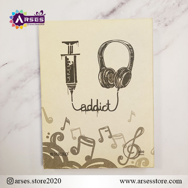 کلاسور 200 برگ قفل فلزی میکرو