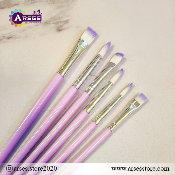 ست قلمو 6 عددی سرتخت و گرد