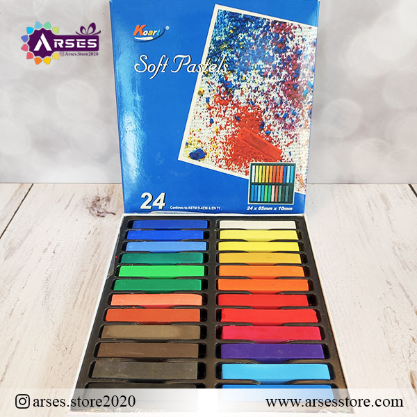 پاستل گچی 24 رنگ koart