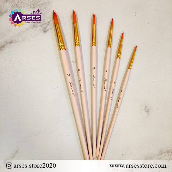 ست قلمو 6 عددی گرد33