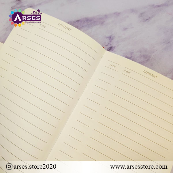 دفتر یادداشت کش دار کوچک سورمه ای یوروپن