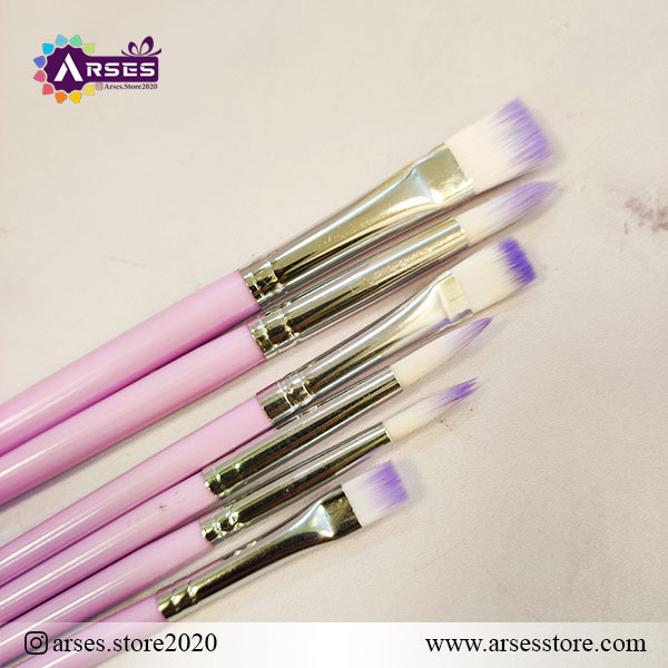 ست قلمو 6 عددی سرتخت و گرد4