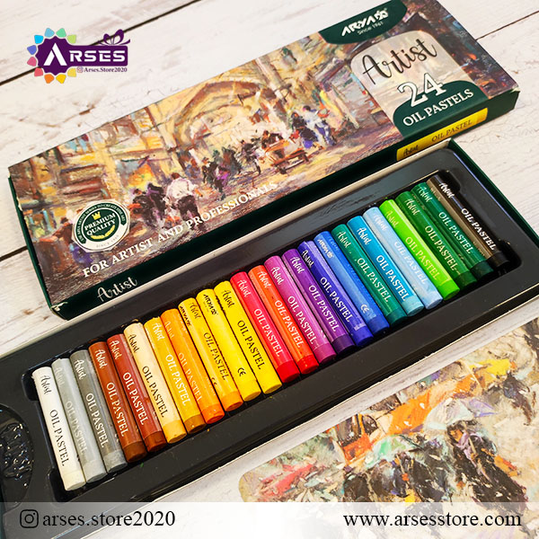 پاستل 24 رنگ روغنی آرتیست آریا2