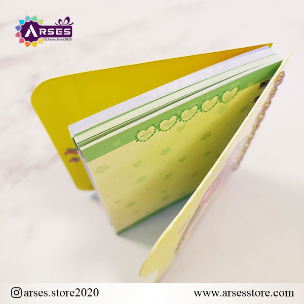 دفتر یادداشت فنری کوچک طرح دختر قلبی2