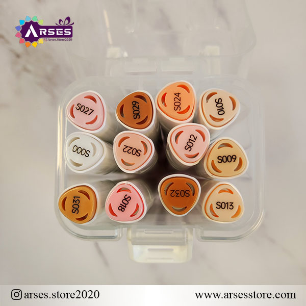 ماژیک 12رنگ طیف پوستی وینتر2