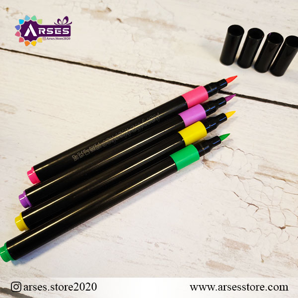 ماژیک 80 رنگ براش اکرولیک سطلی3