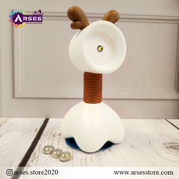چراغ مطاله فانتزی گردن فنری شاخ دار