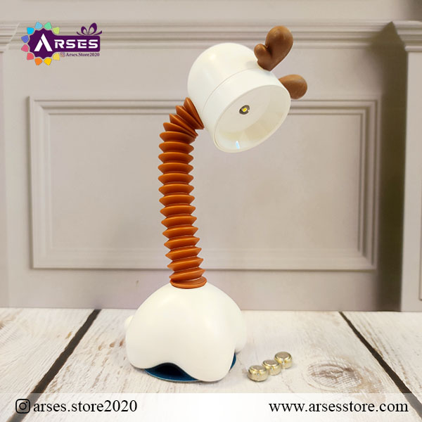 چراغ مطاله فانتزی گردن فنری شاخ دار2