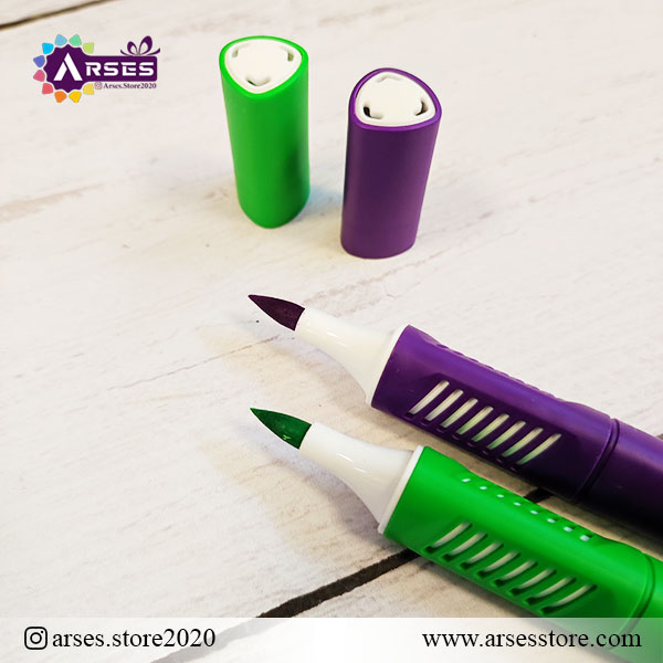 ماژیک 12 رنگ براش فونزل مدل سوپر براشینگ4