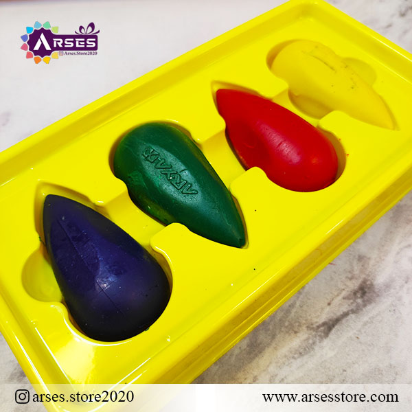 مداد شمعی 4 رنگ آریا1