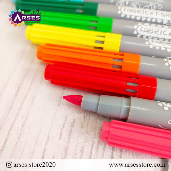 ماژیک 12 رنگ مقوایی پارچه3