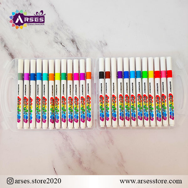 ماژیک 24 رنگ طلقی اکرولیک1