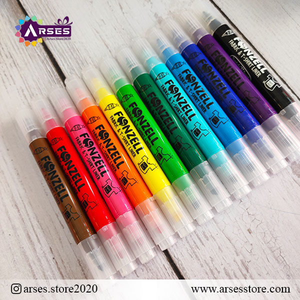 ماژیک 12 رنگ پارچه فونزل2