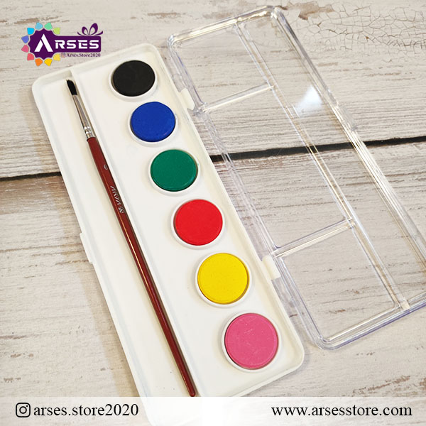 آبرنگ 6 رنگ آریا2